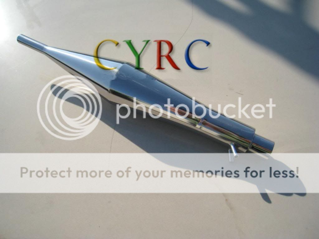 Stainless steel exhaust pipe Tuned Pipe for 26cc Zenoah RC Boat Engine